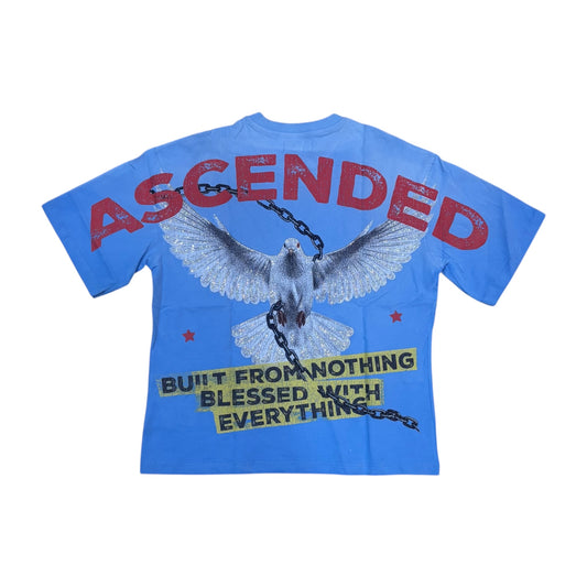 WH-RK1482092 - Divine Faded with Rhinestones Boxy Graphic T-Shirt