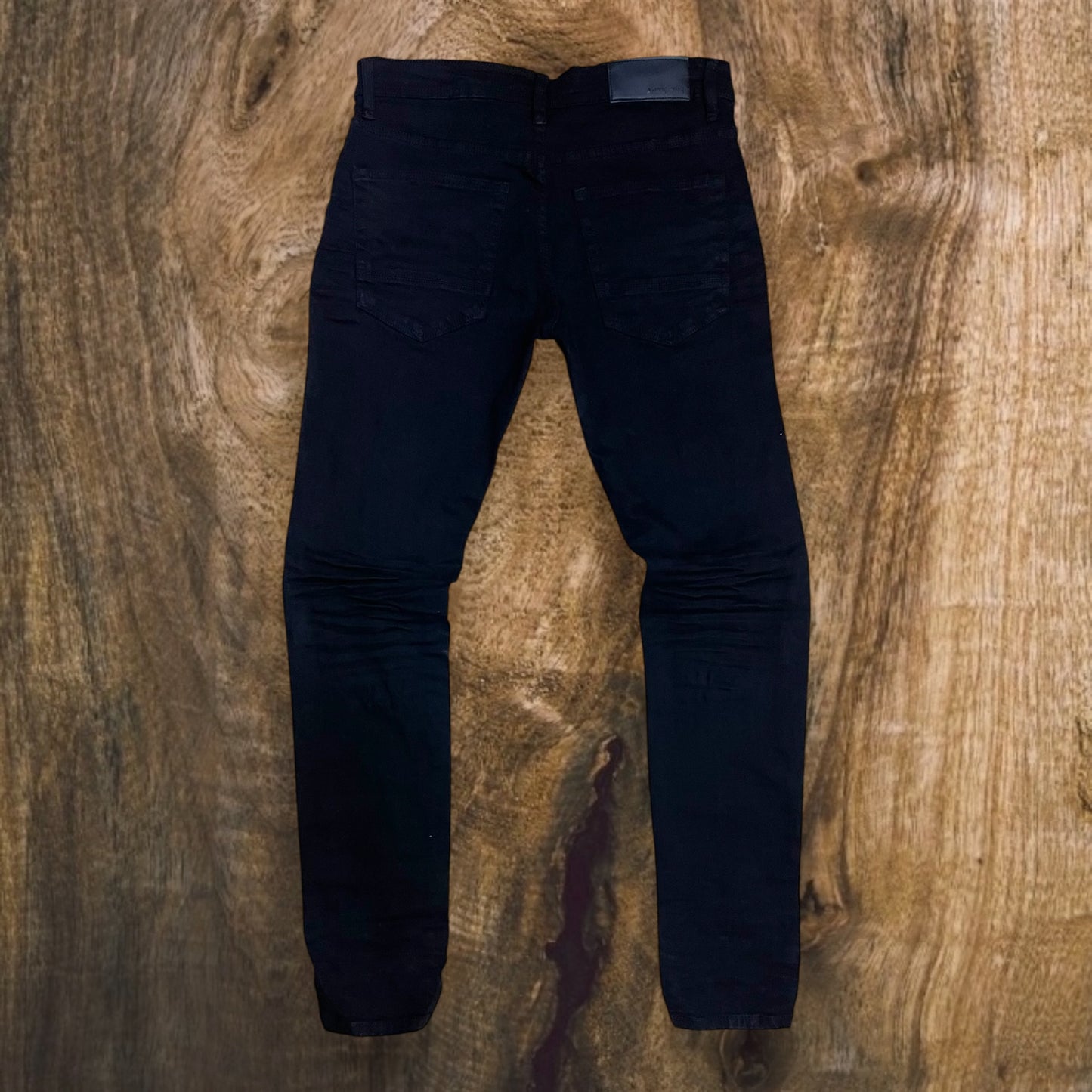 P540 - Double Whisker Rip n Repair Slim-Fit Stretch Jeans