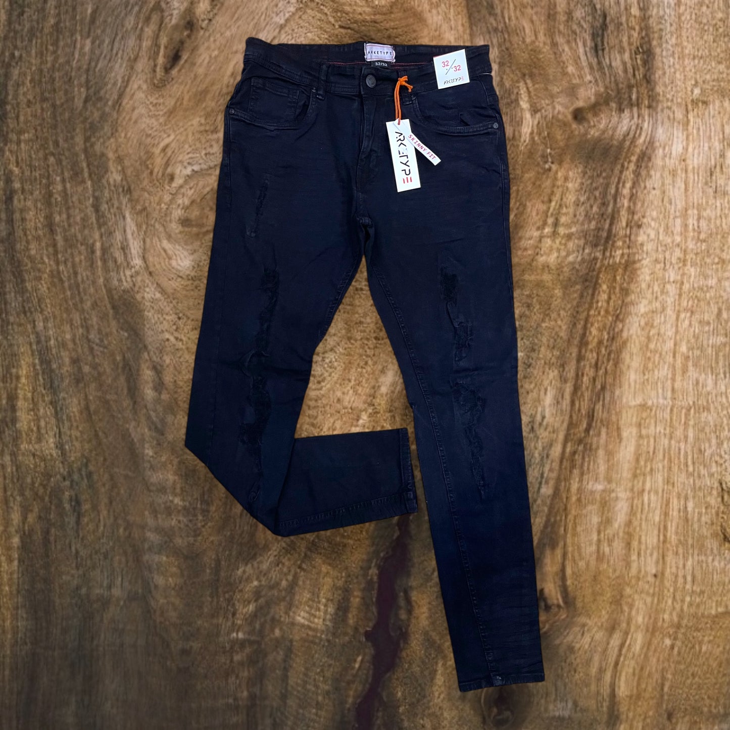 PC03 - Core Ripped Slim-Fit Stretch Jeans