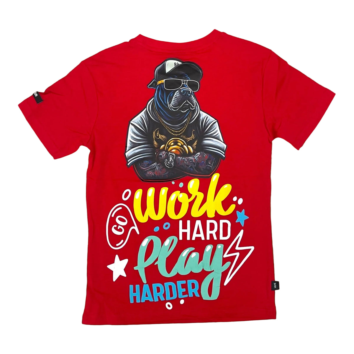 SS4038K - Boy's/Kid's Work Hard Graphic T-Shirt