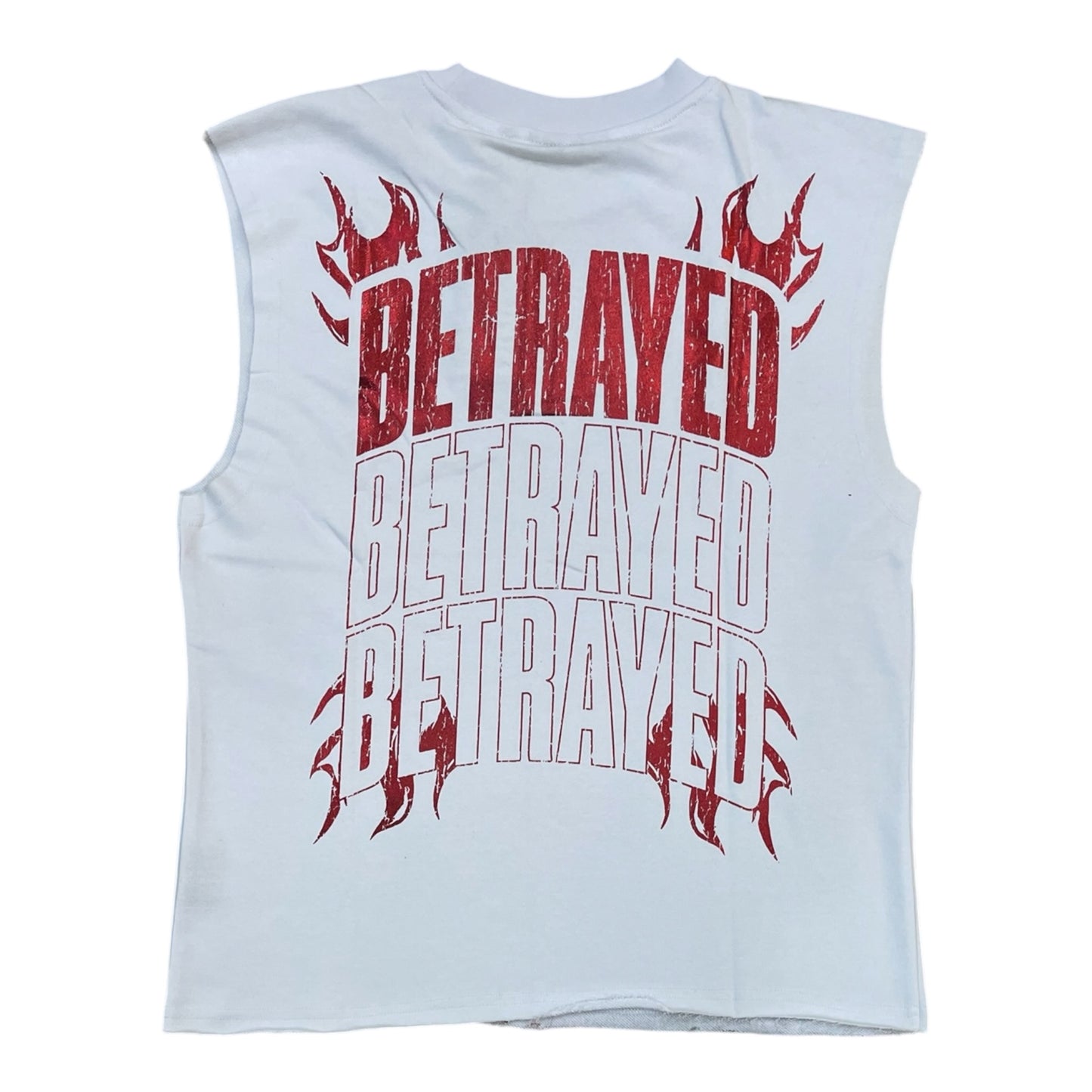 WH-610-11022 - Divine Foil Sleeveless with Rhinestones Graphic T-Shirt