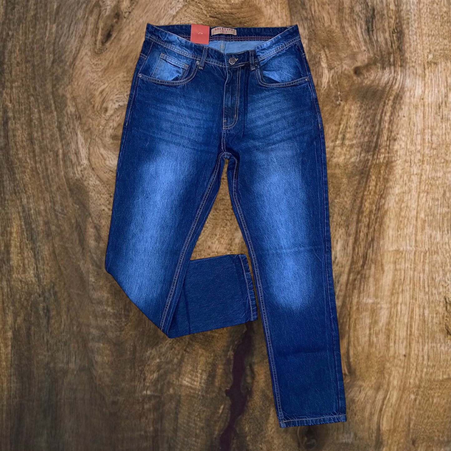 PC01 - Basic Whisker Relaxed-Fit Jeans