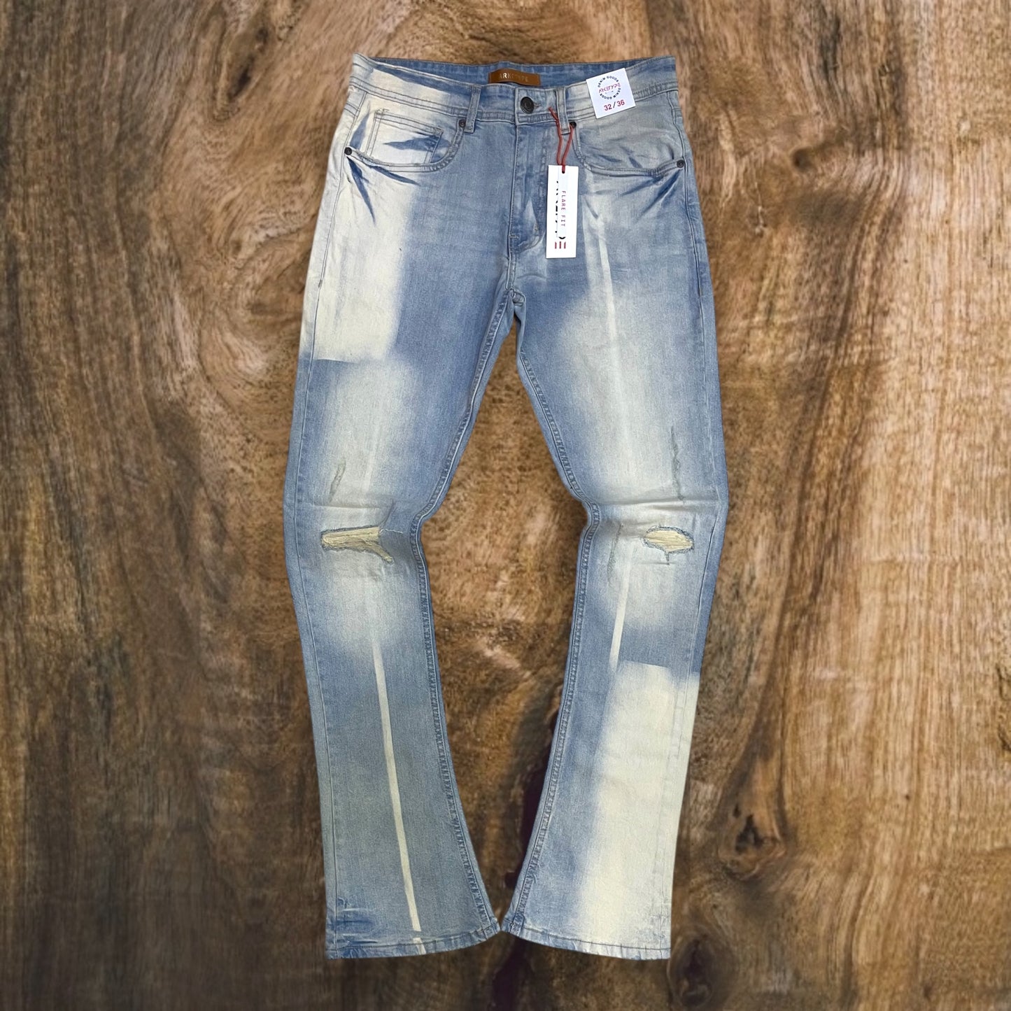 P544 - Gala Stretch Stacked Flare Jeans