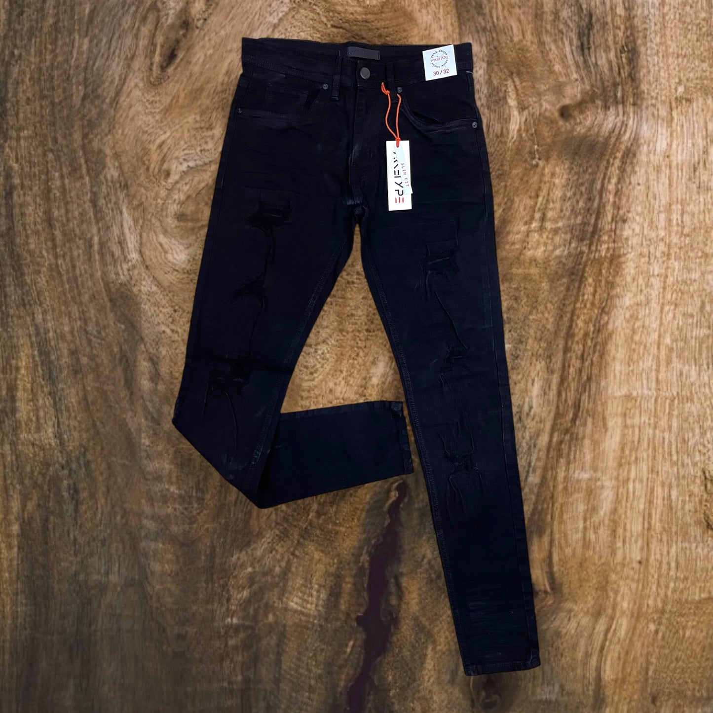 P503 - Twill Ripped Slim-Fit Stretch Jeans