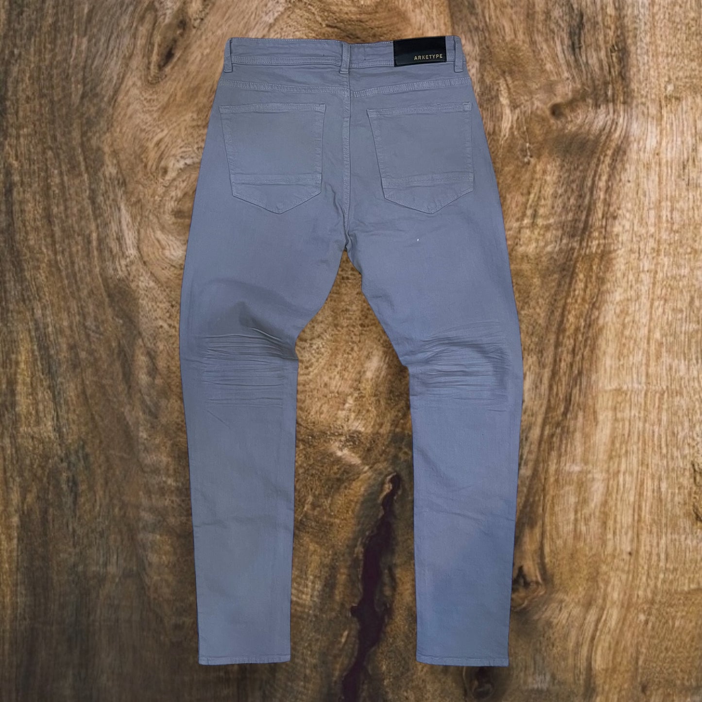 P403 - Twill Ripped Slim-Fit Stretch Jeans