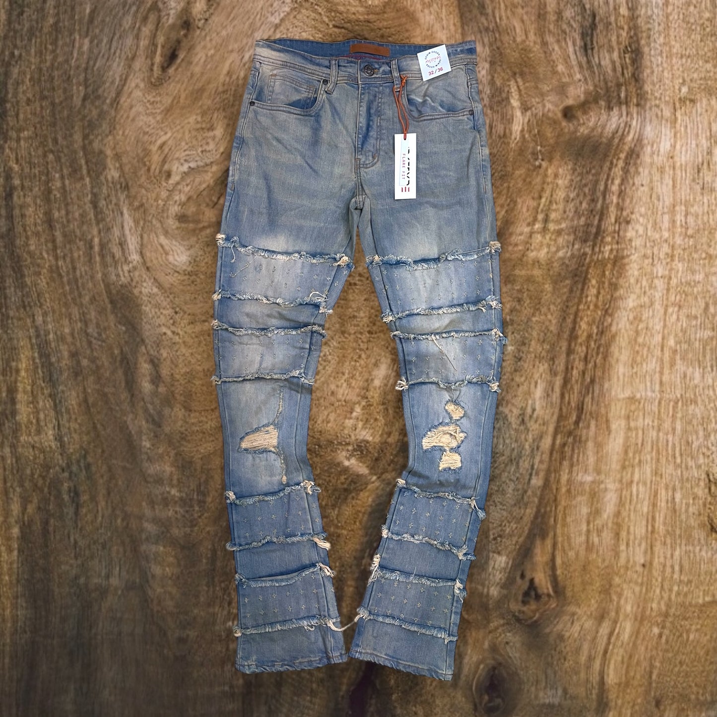 P521 - Tyson Stacked Flared Jeans