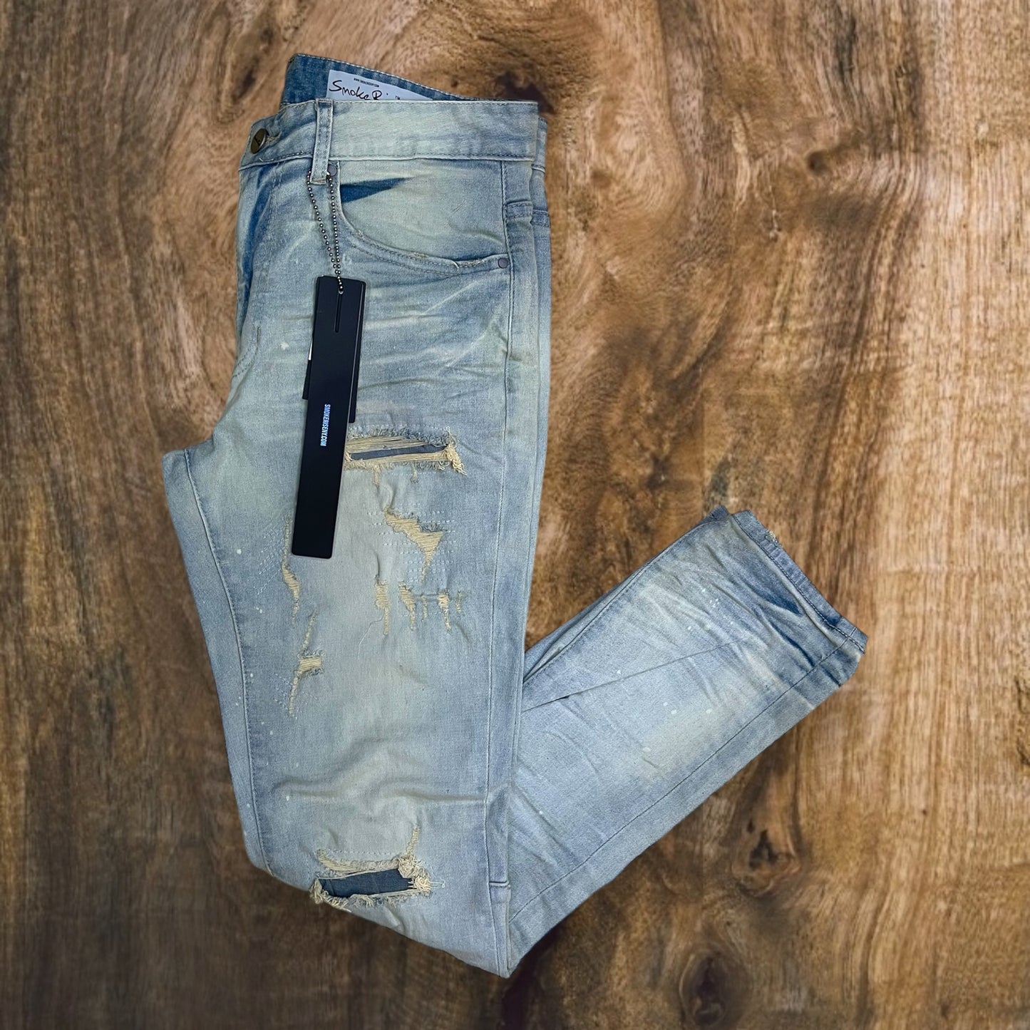 JP24509 - Heavy Vintage Washed Slim-Fit Stretch Jeans