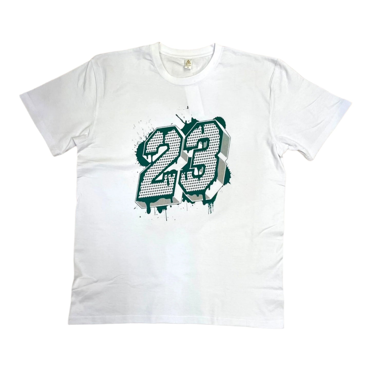 JC090324 - 23 Oxidized Green Regular-Fit Graphic T-Shirt