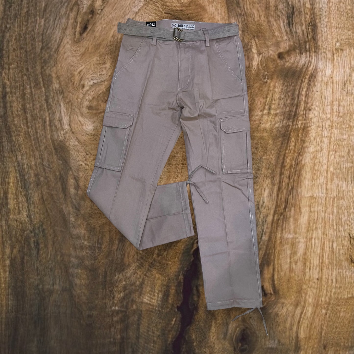 KP610 - Basic Twill Cargo Pocket Straight-Fit Pants