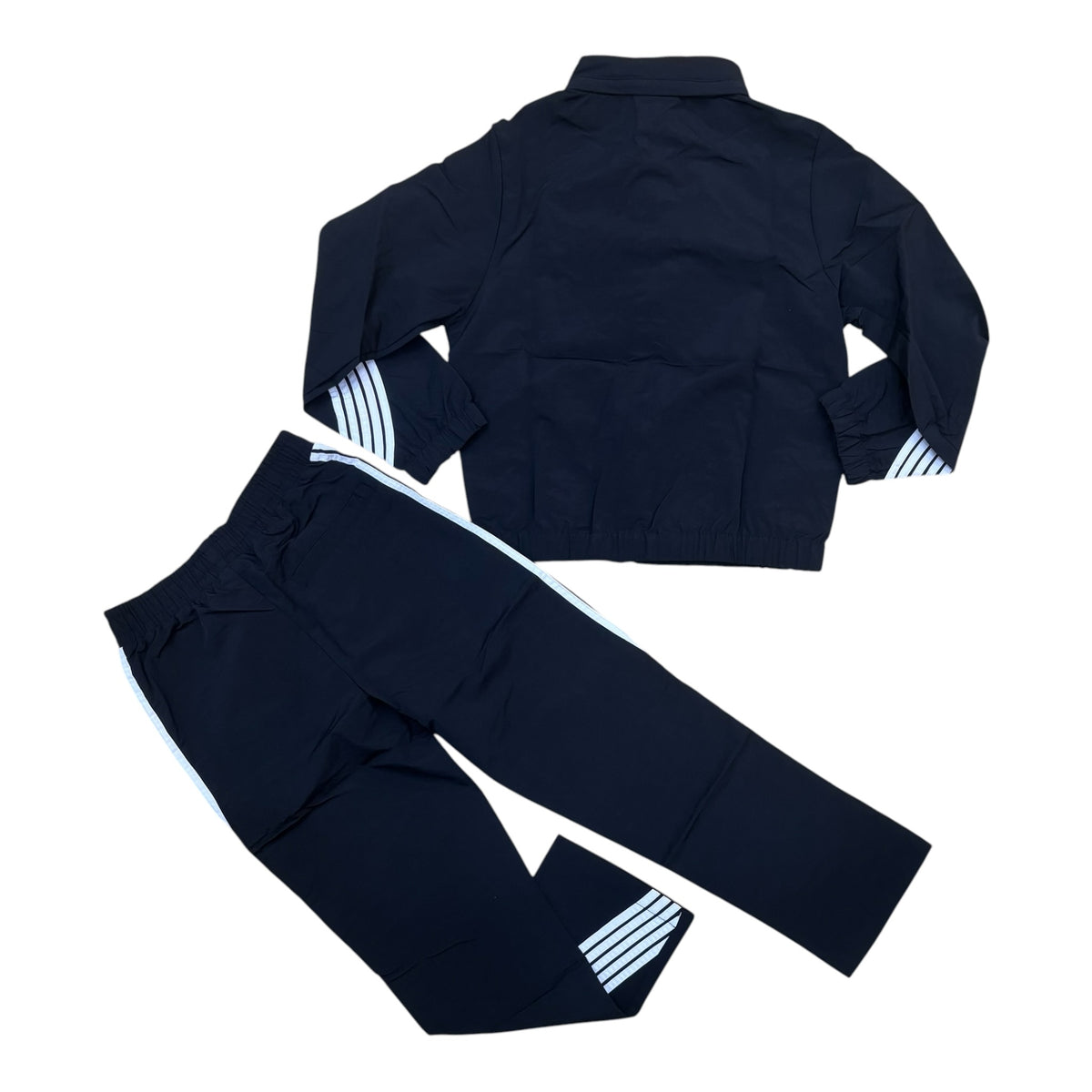 WH-A02-14805K - Boy's/Kid's Striped Nylon Windbreaker Jacket & Pants Set
