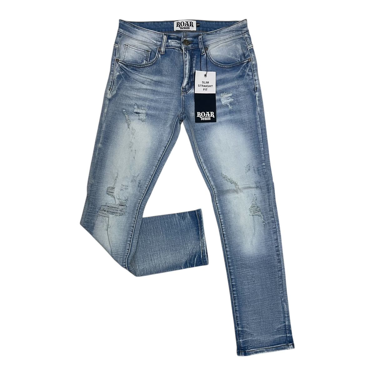 A00-43415 - Distressed Slim-Fit Stretch Jeans