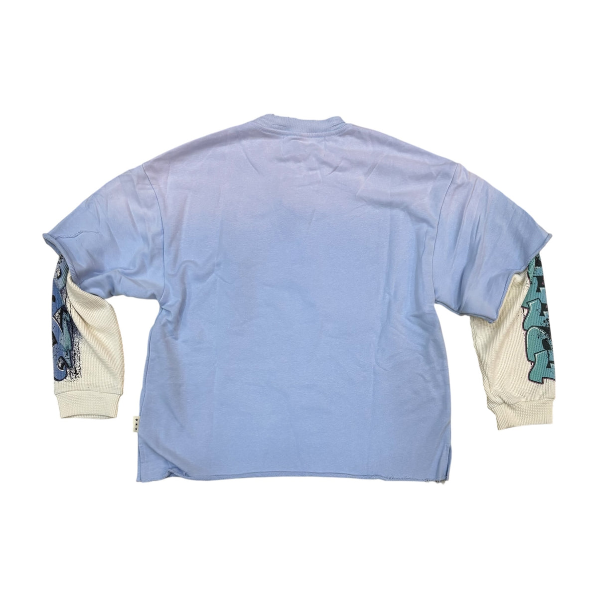 WH-C1646 - Freedom Bonjour Long Sleeve with Rhinestones Polo Boxy Shirt