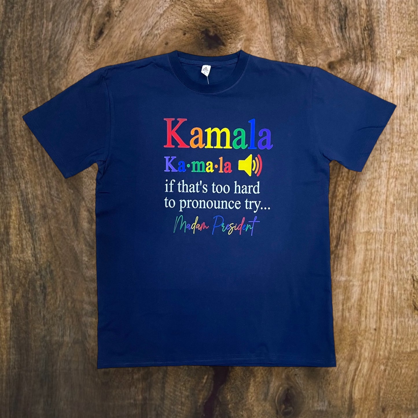 JC090524 - Kamala Harris 2024 If That’s Too Hard To Pronounce Try Madam Regular-Fit Graphic T-Shirt