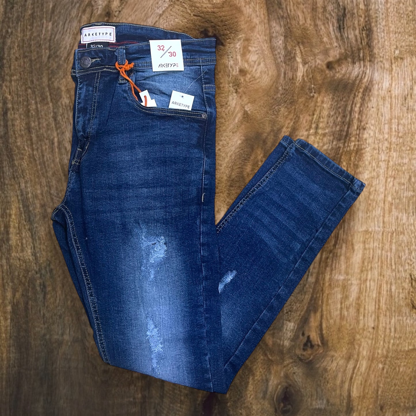 PC03 - Core Ripped Slim-Fit Stretch Jeans