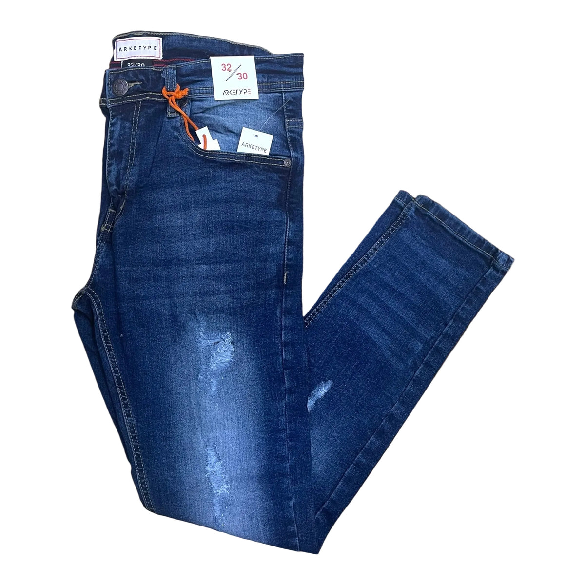 PC03 - Core Ripped Slim-Fit Stretch Jeans