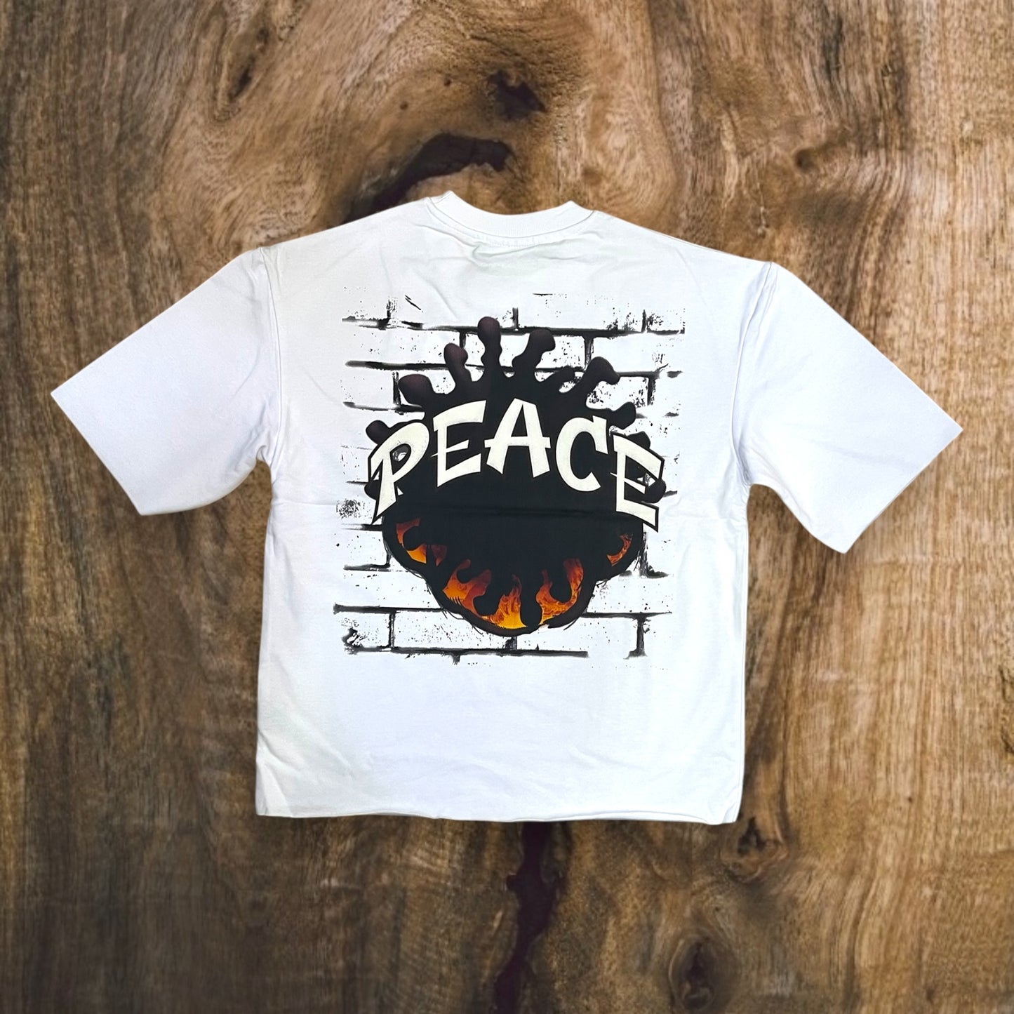 T2524 - Peace Boxy Graphic T-Shirt