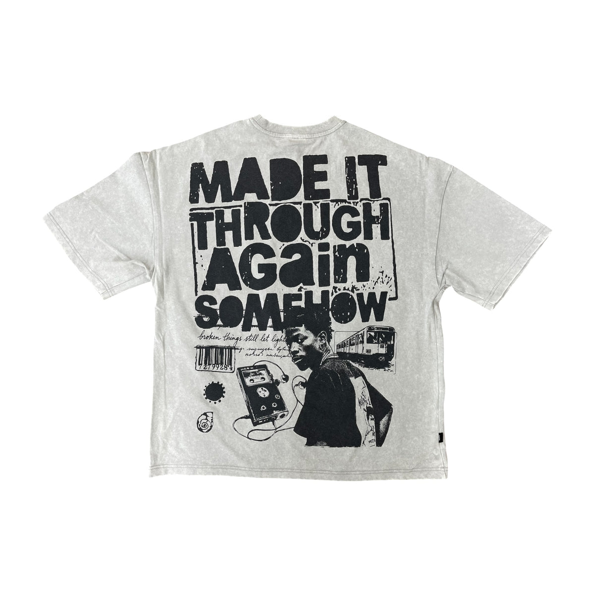 WH-SW6188 - Made It Through Better Boxy Graphic T-Shirt