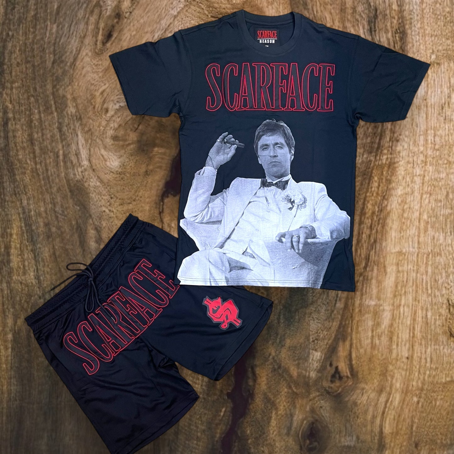 RSP-130 - Scarface Mesh Shorts Set