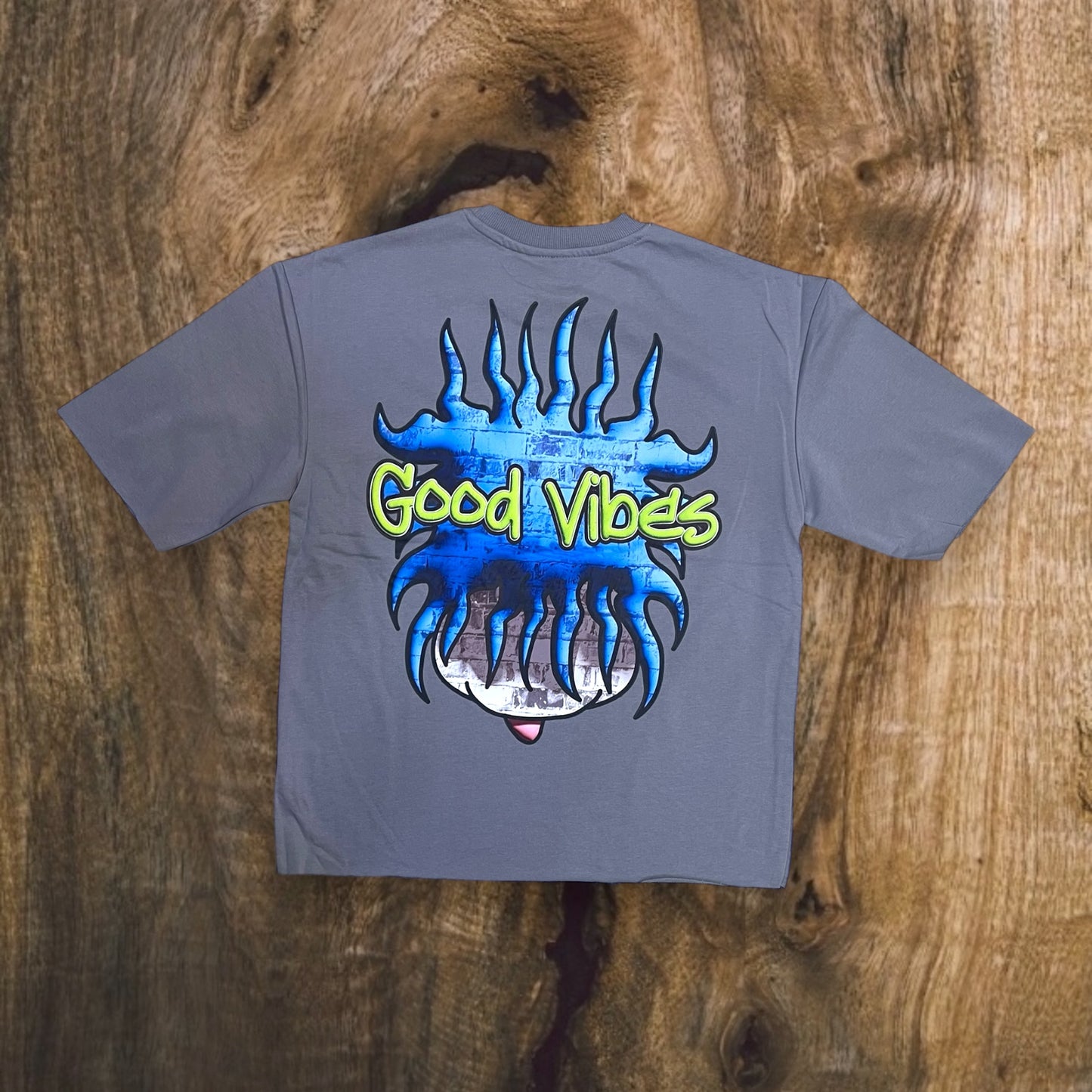 T2545 - Good Vibes Boxy Graphic T-Shirt
