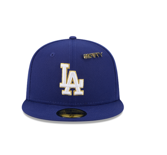 60750705 - Los Angels Dodgers Royal/Gold with pins 59FIFTY Fitted