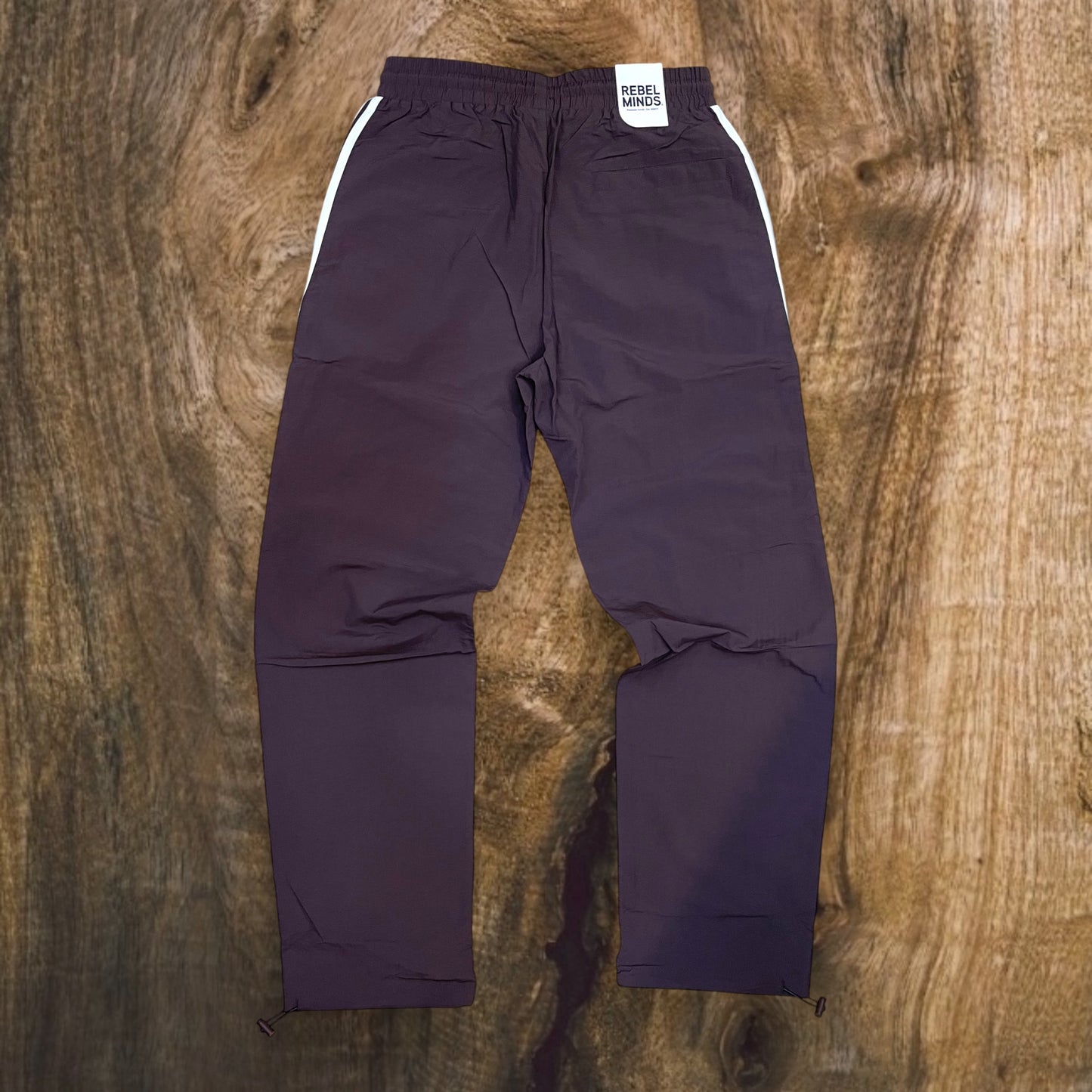 100-490- Bent Stripes Nylon Straight-Fit Pants