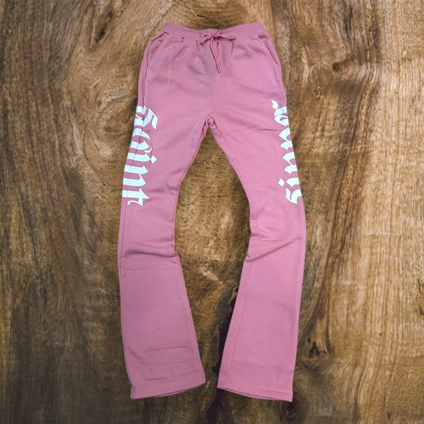 SB3401 - Saint Sinner Puff Print Fleece Stacked Pants