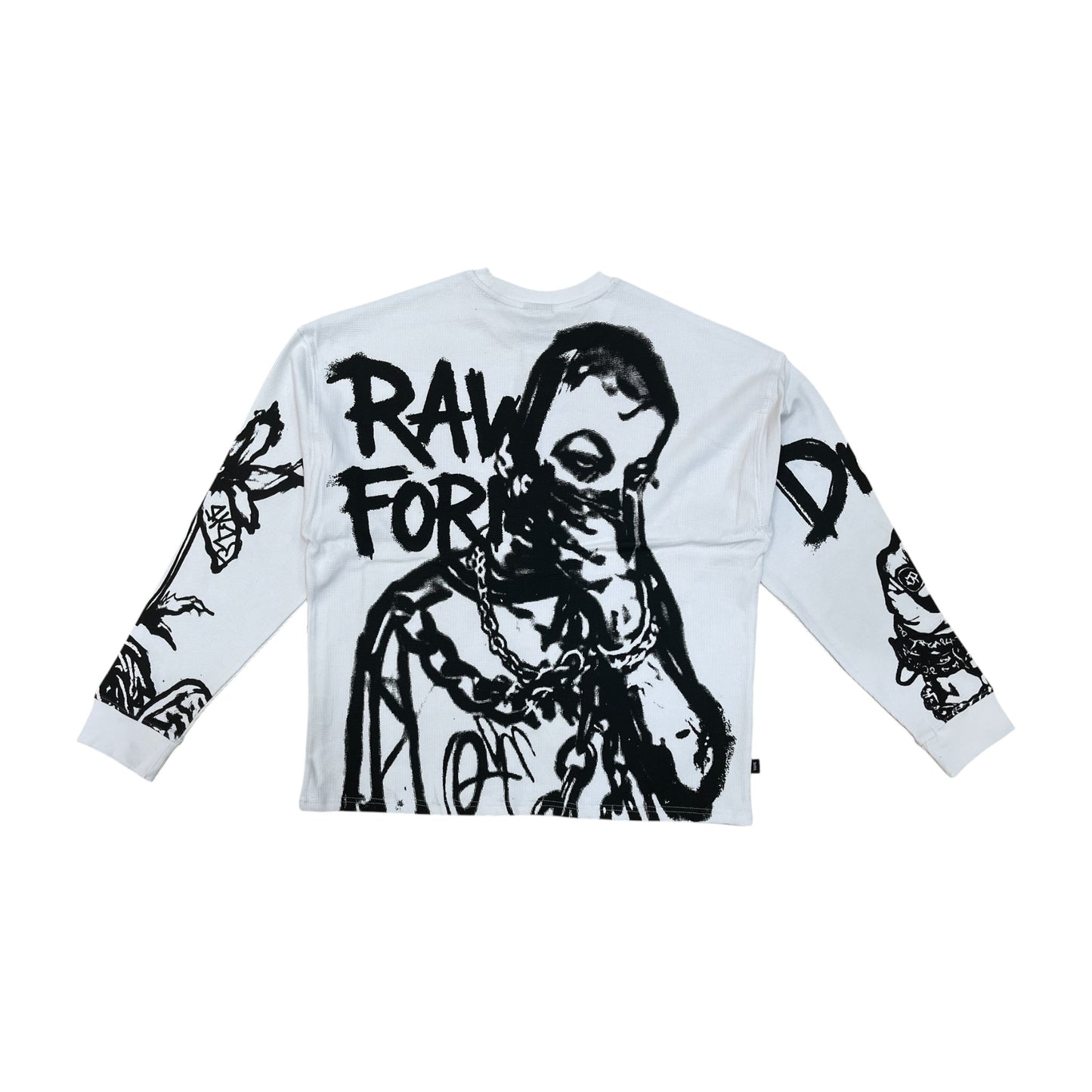 WH-SW6054 - Raw Form Drift Graphic Crew Neck Long Sleeve T-Shirt