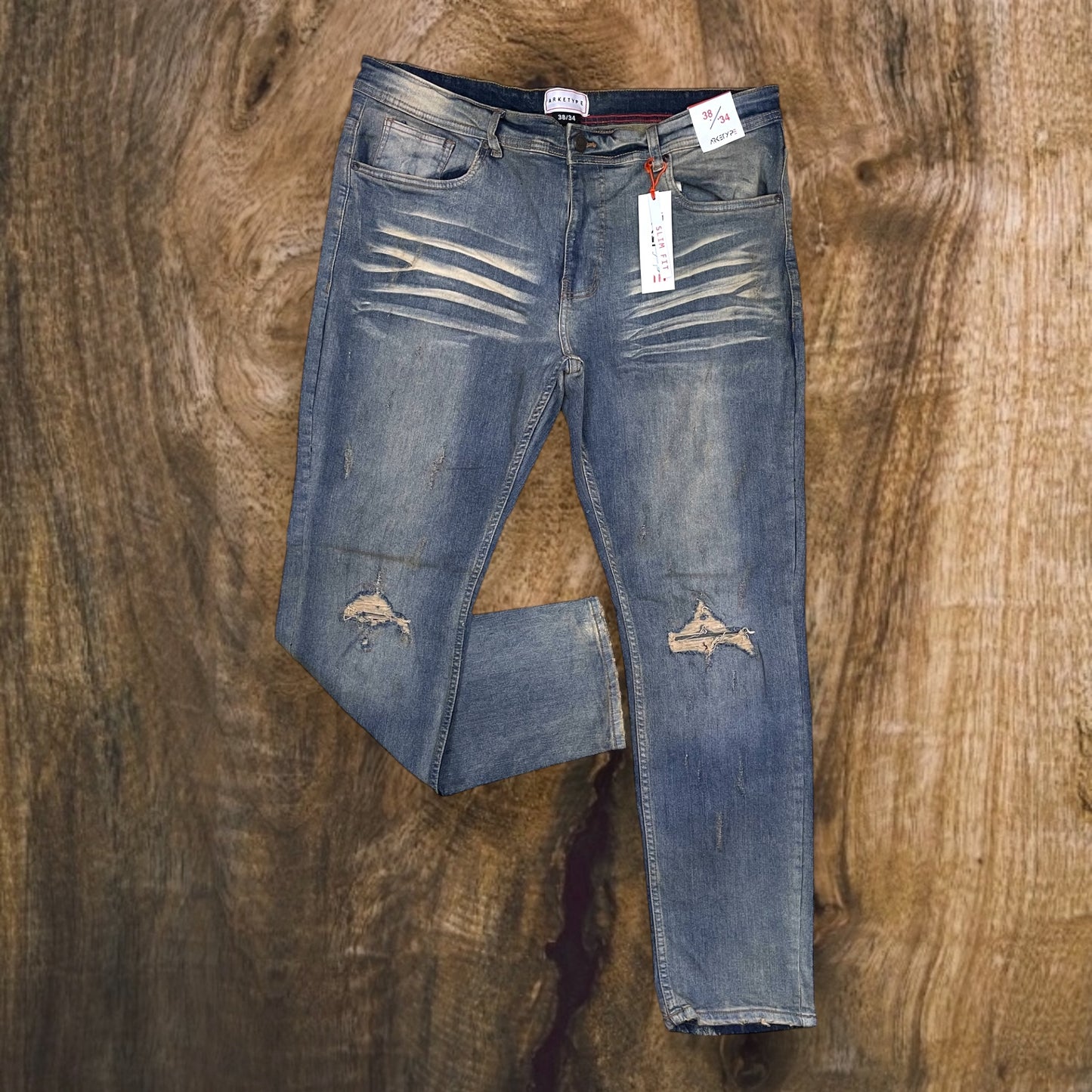 P430 - Sydney Ripped Slim-Fit Stretch Jeans