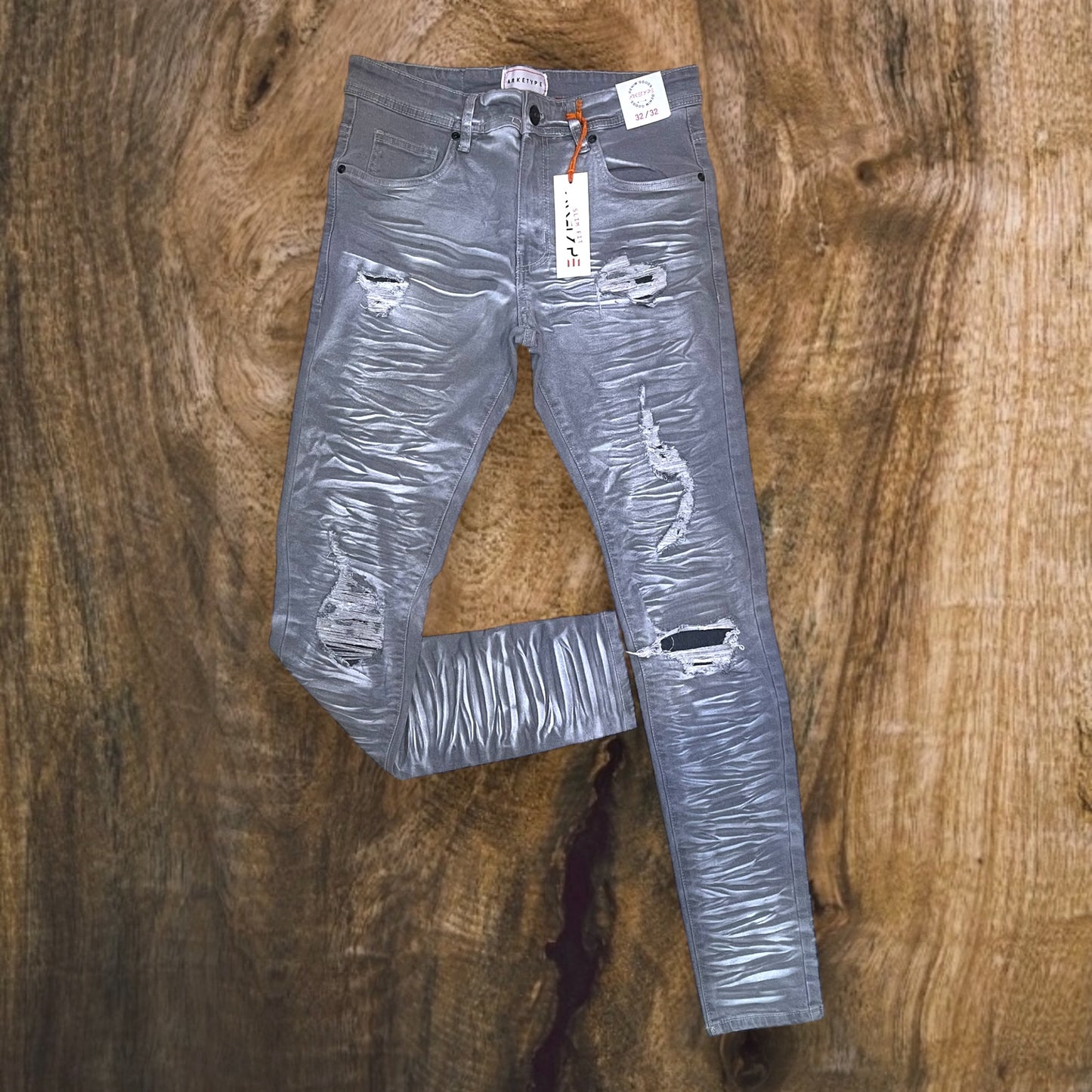 P515 - Full Crinkle Slim-Fit Stretch Jeans