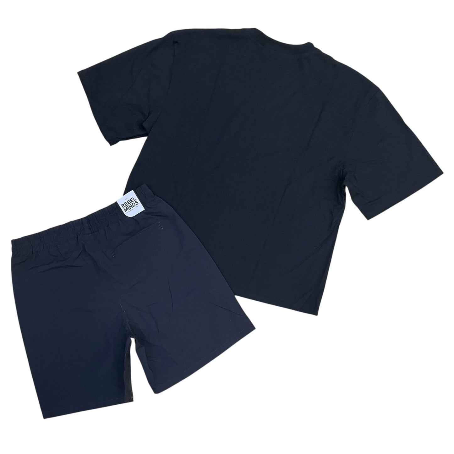 610-11116 - Robbery Puff Print Cropped Shirt, Shorts SET