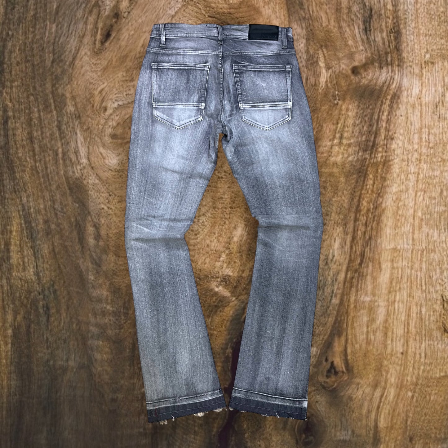 P537 - Essntl Stretch Stacked Flare Jeans