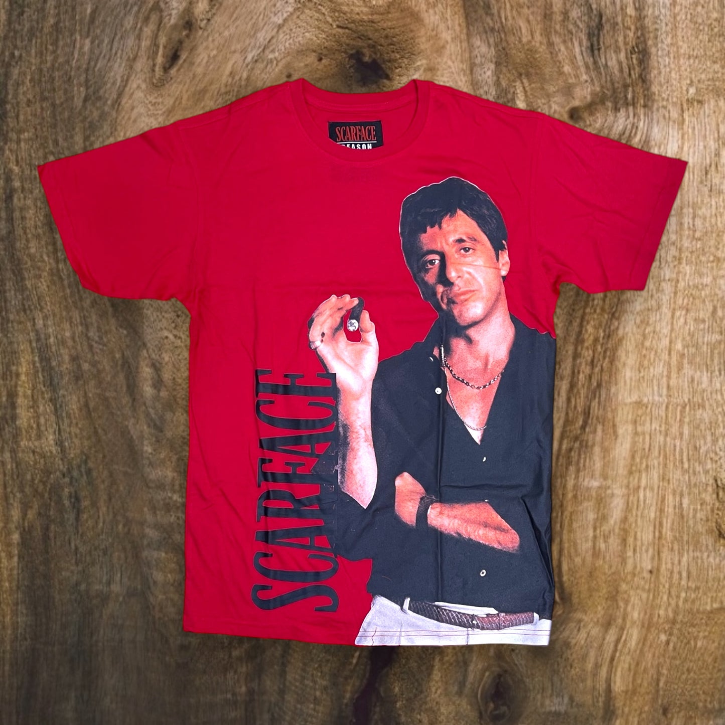 SF-167 - Scarface Old English T-Shirt (Red)
