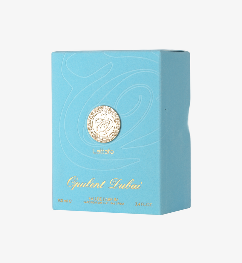 Lattafa Opulent Dubai for Unisex Eau de Parfum Spray, 3.4 Ounce