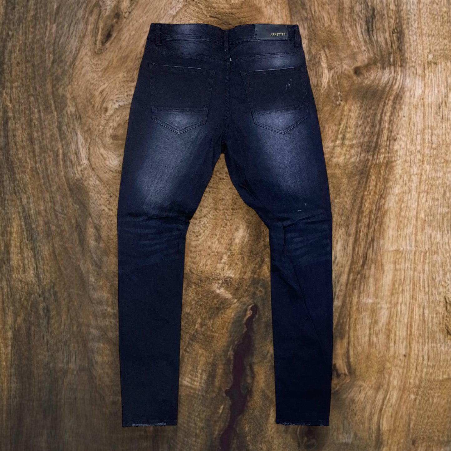 P401 - Bolt Ripped Slim-Fit Stretch Jeans