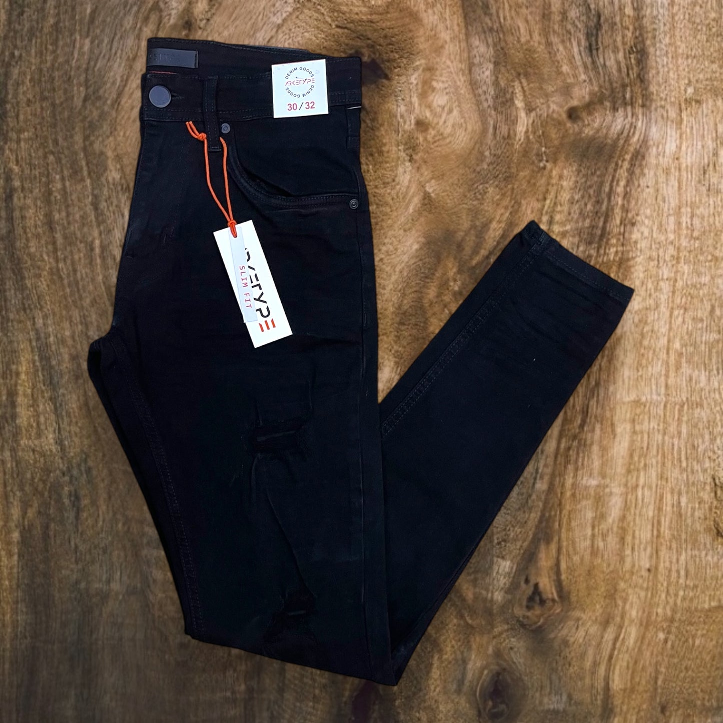 P503 - Twill Ripped Slim-Fit Stretch Jeans