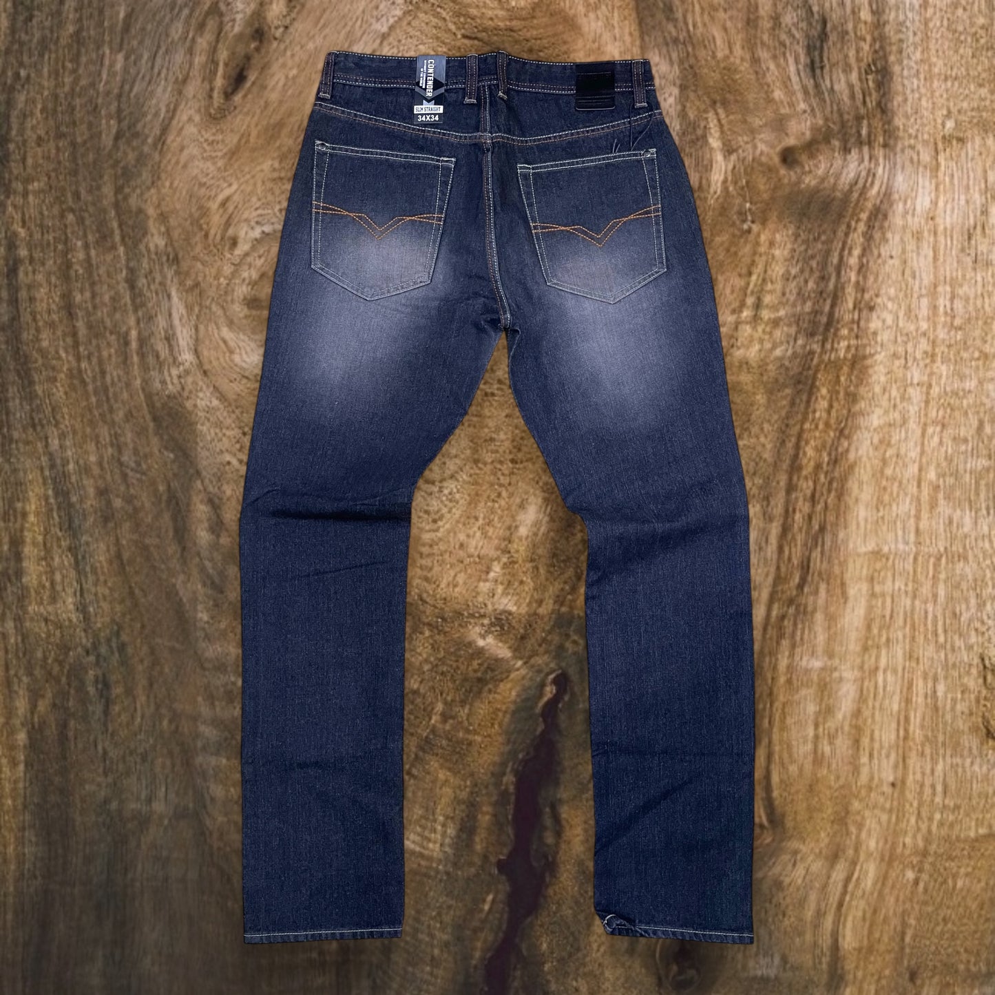 8RD80 - Basic Washed Relaxed-Fit Denim Pants