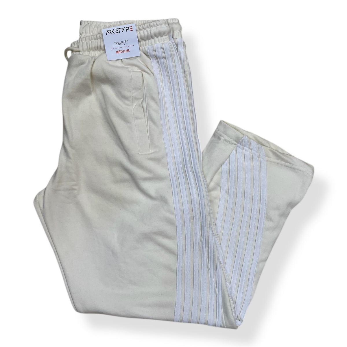 P558 - Racer Stripes French Terry Straight-Fit Pants
