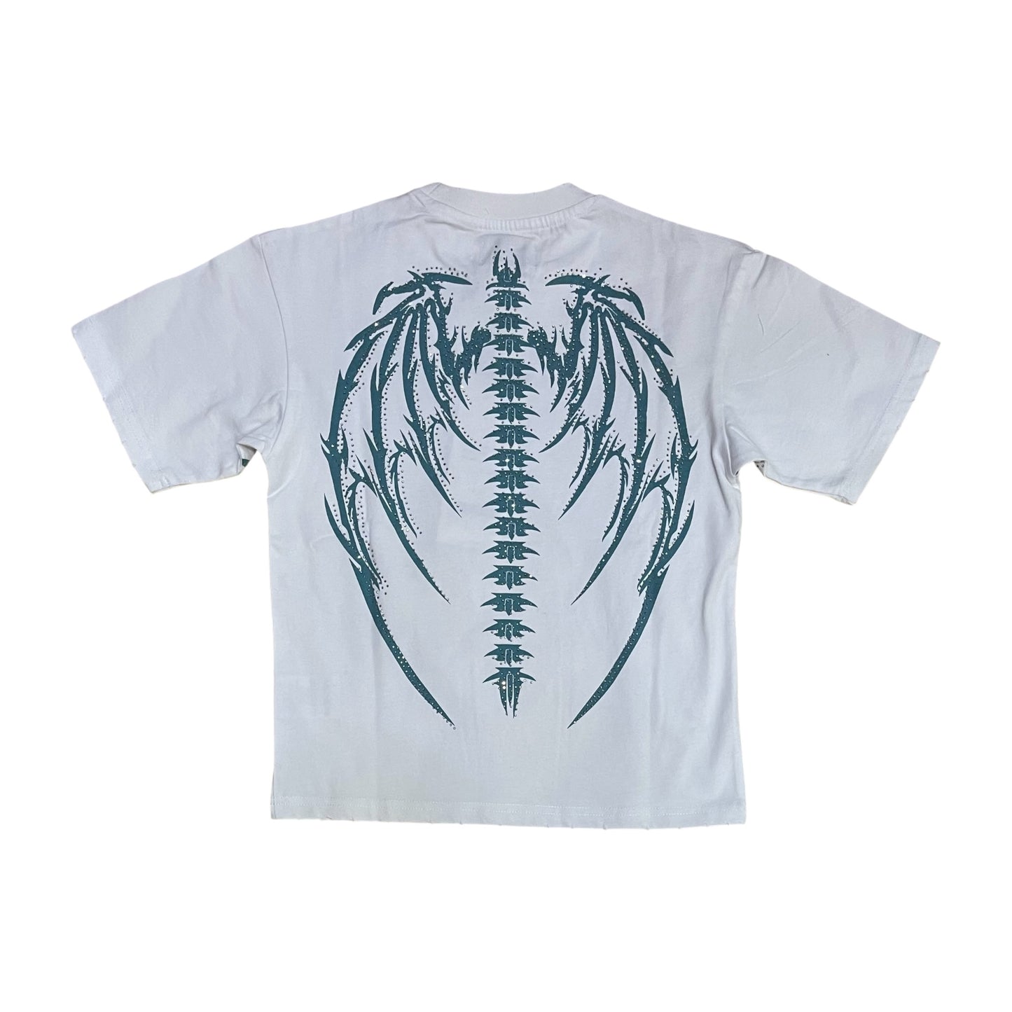 KR605K - Boy's/Kid's Faithful Rhinestones Cropped Top T-Shirt