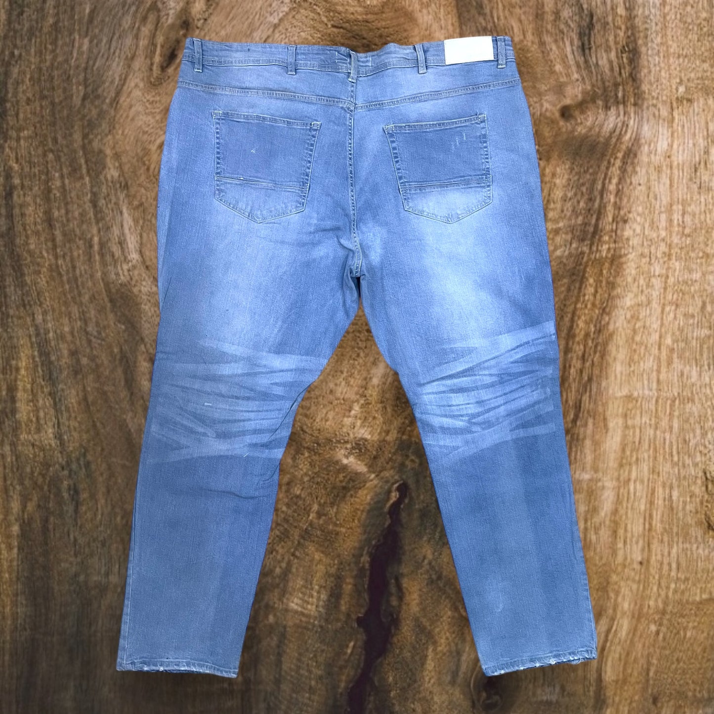 P401X - Big Men's Bolt Ripped Slim-Fit Stretch Jeans
