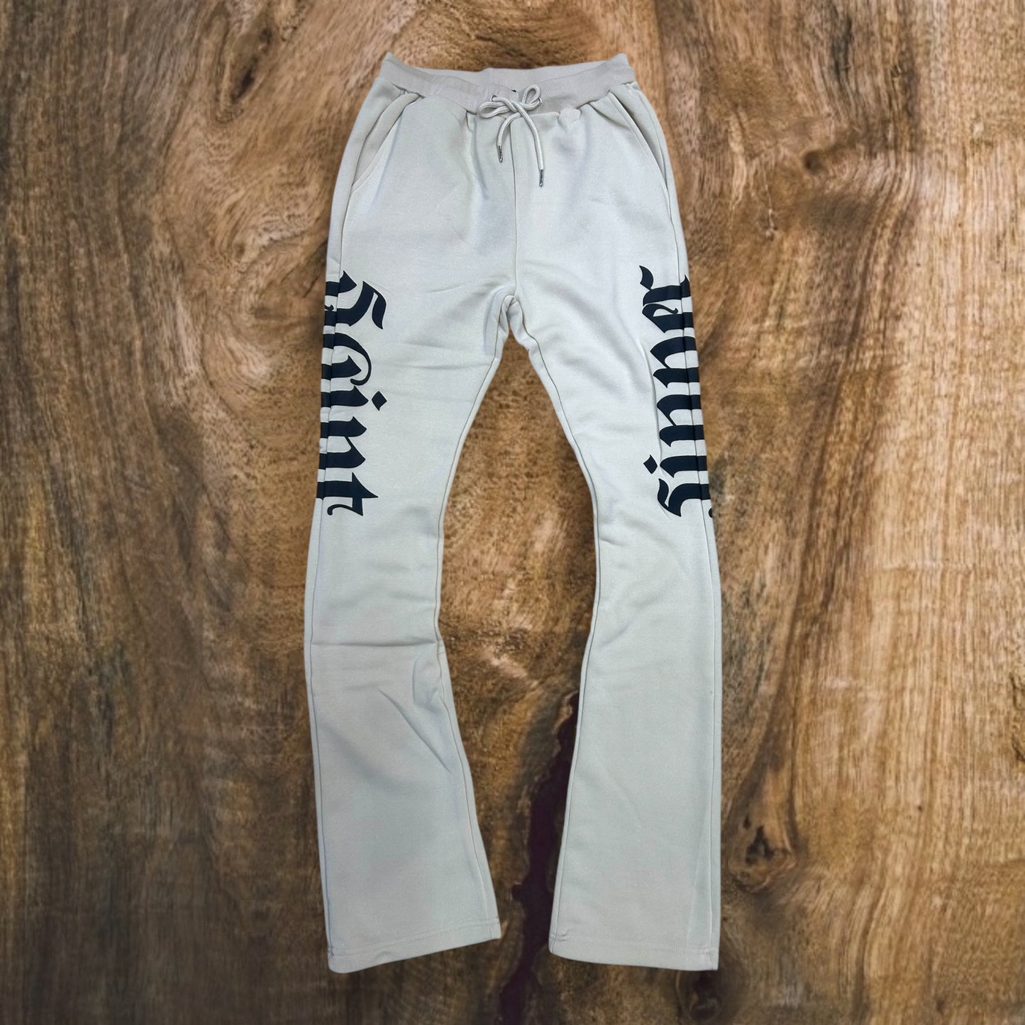SB3401 - Saint Sinner Puff Print Fleece Stacked Pants