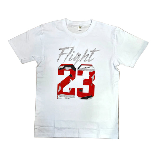 JC010825 - Flight 23 University Red Regular-Fit Graphic T-Shirt
