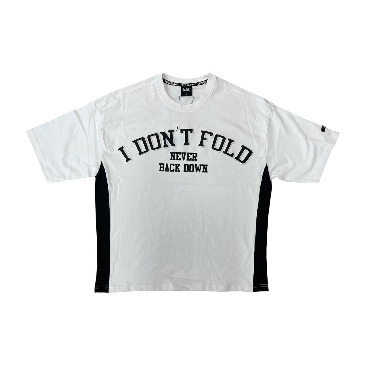WH-SW6187 - Don't Fold Boxy Graphic T-Shirt