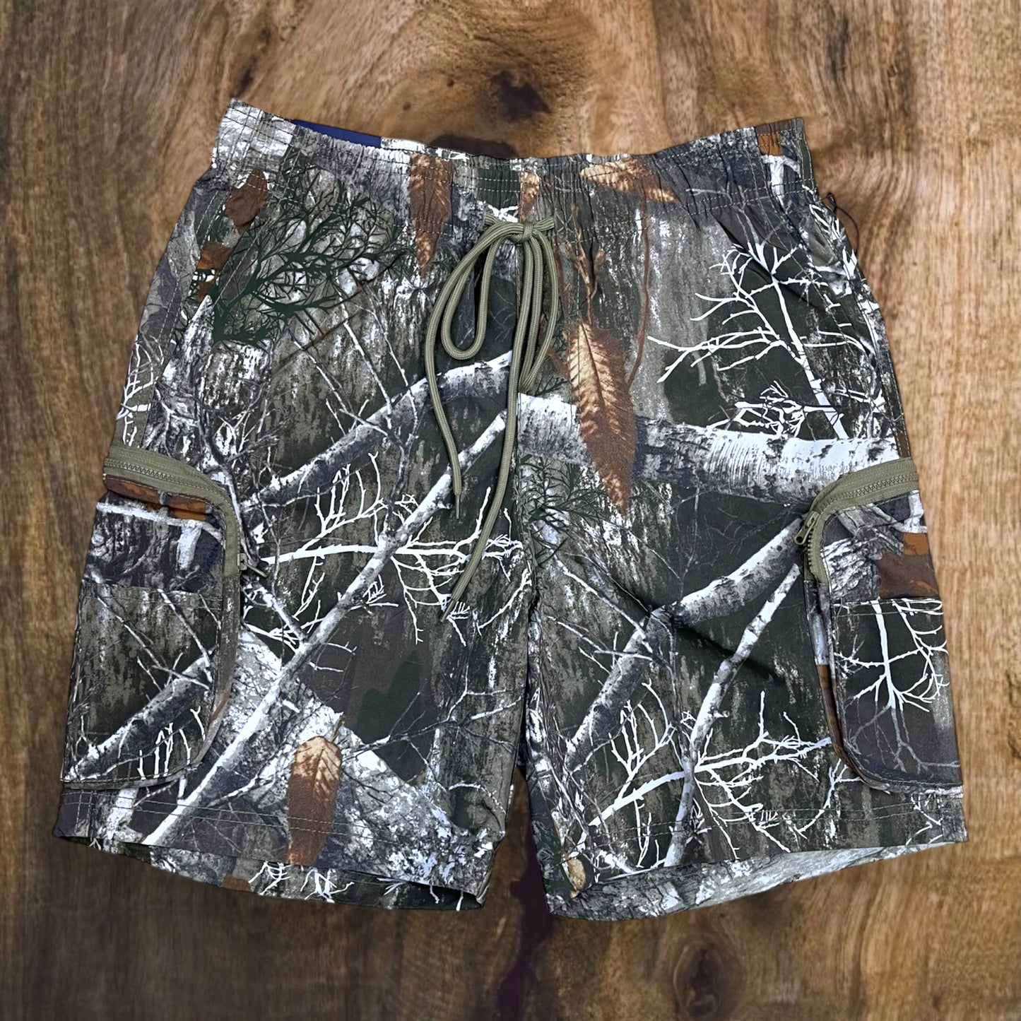 92304 - Men's Nylon Tree Camo Cargo Shorts