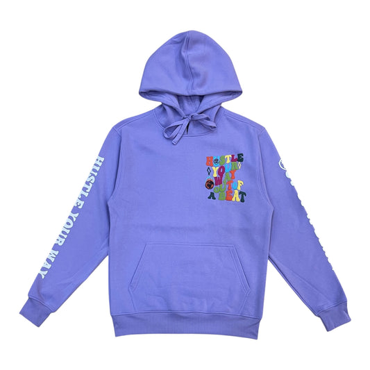 F516 - Hustle Your Way Graphic Fleece Hoodie