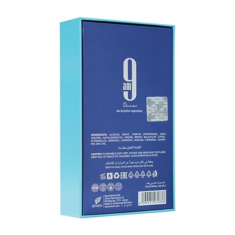 Afnan 9 AM Dive Unisex Eau De Parfum, 3.4 Fl. Oz