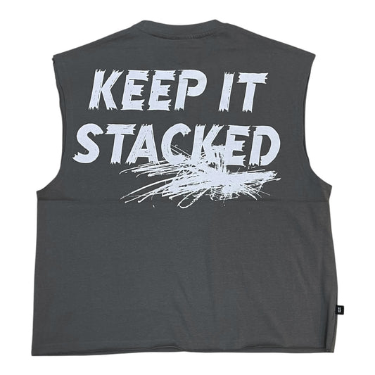 WH-SM6176 - Keep It Stacked with Pearls Sleeveless Graphic T-Shirt