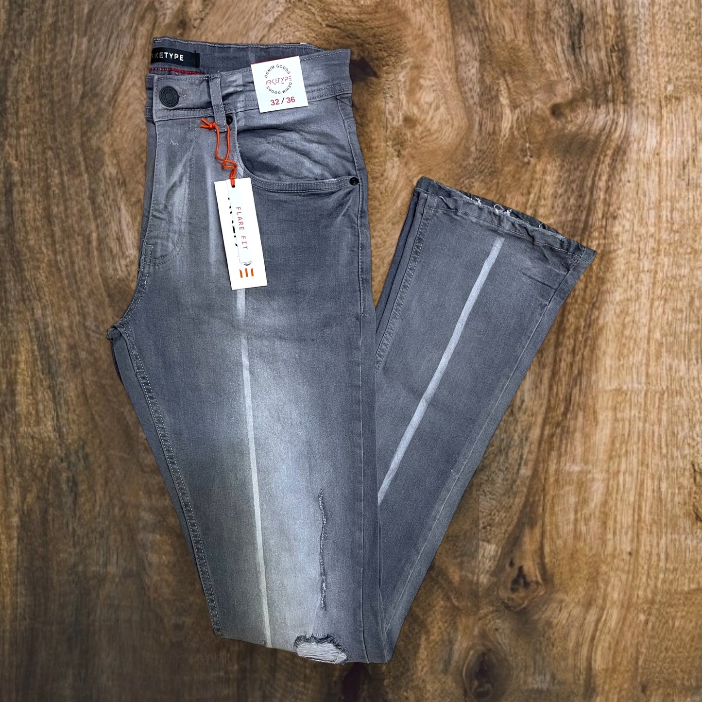 P544 - Gala Stretch Stacked Flare Jeans
