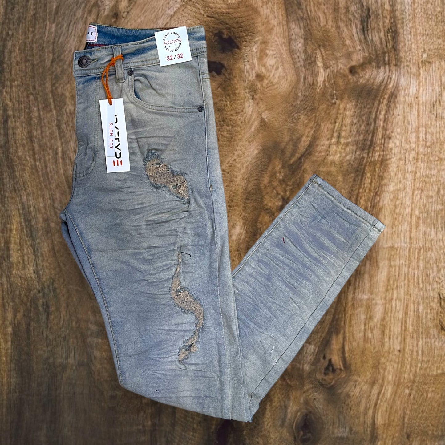 P515 - Full Crinkle Slim-Fit Stretch Jeans