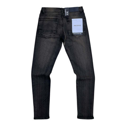 P559 - Rhinestone Embellished Slim-Fit Stretch Jeans