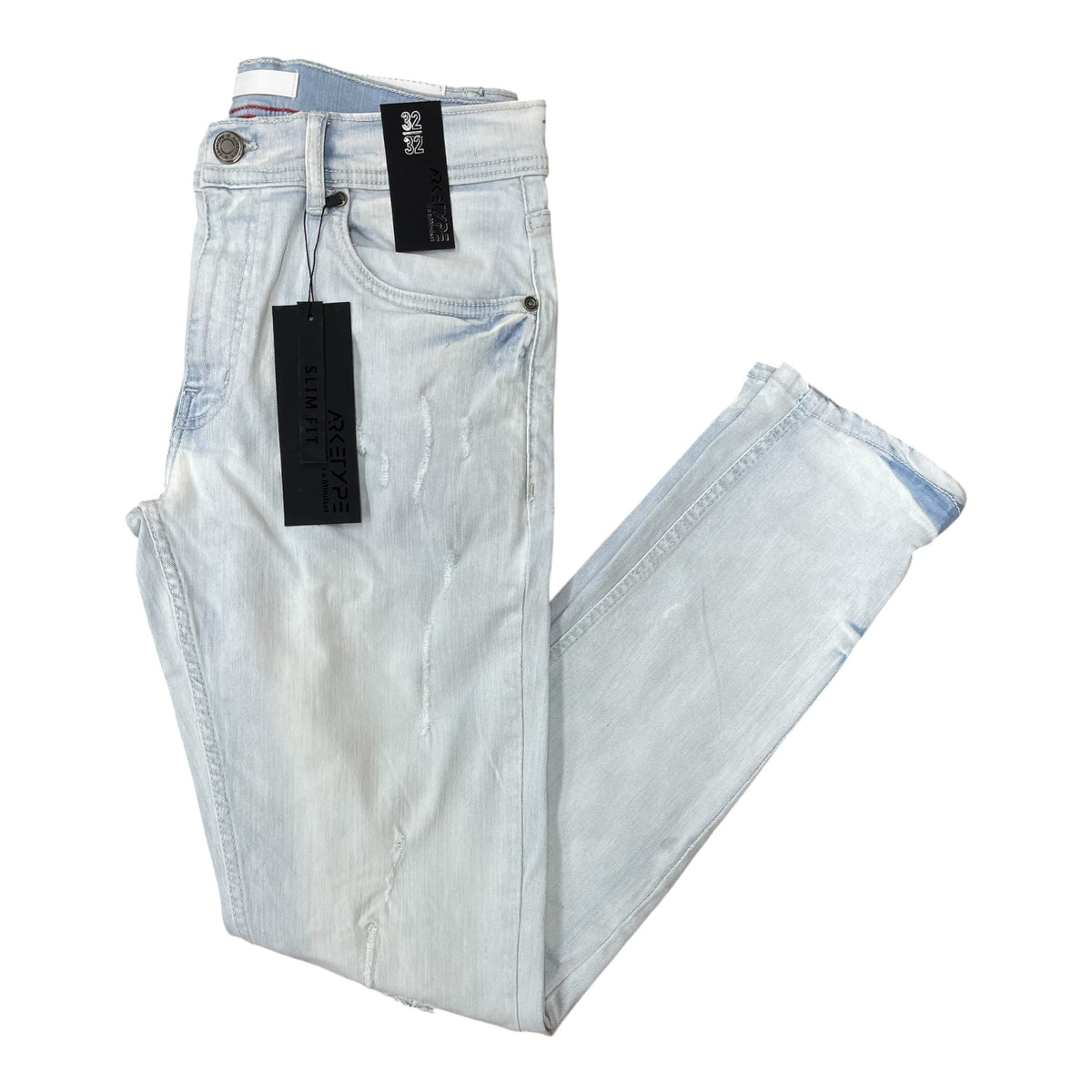 WH-P556 - True Rip & Repair Slim-Fit Stretch Jeans